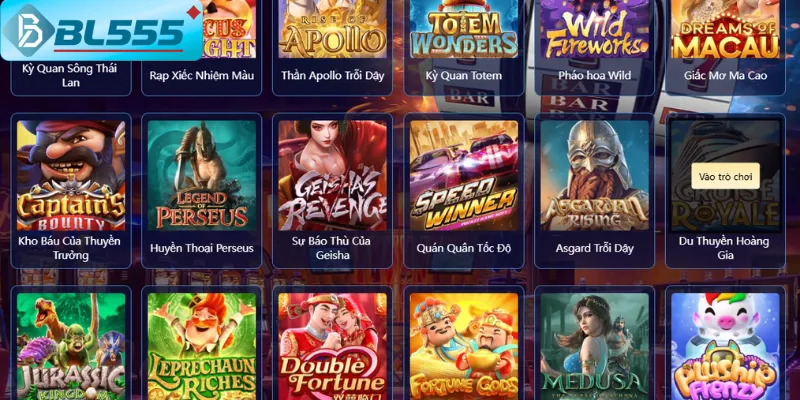 Giao diện nổ hũ BL555 jackpot lớn 2025